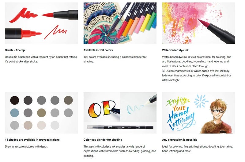 تومباو قلم تومبو بفرشاة مزدوجة، ABT، رقم 837 (AB-T837) - Image 4